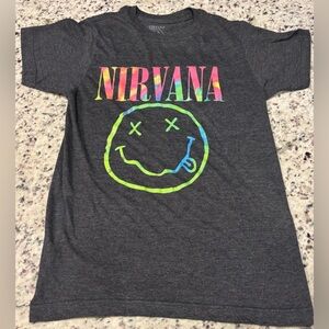 Nirvana Smiley Face tshirt- size S